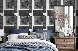 Обои Rockefeller A Coffee фото в интерьере спальни превью