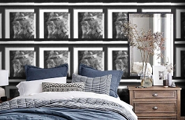 Обои Studio A Neutral фото в интерьере спальни превью