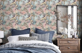 Обои 112/6023 фото в интерьере спальни превью