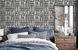 Обои 114-23045 фото в интерьере спальни превью