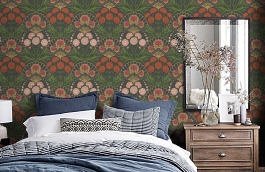 Обои 117-14043 фото в интерьере спальни превью