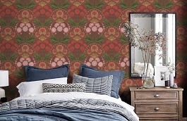 Обои 117-14046 фото в интерьере спальни превью