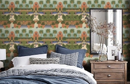 Обои 117-7020 фото в интерьере спальни превью