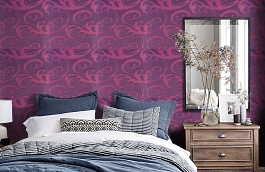 Обои 211018 фото в интерьере спальни превью