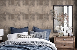 Обои Peeling 69-Shale фото в интерьере спальни превью