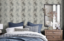 Обои 110603 фото в интерьере спальни превью