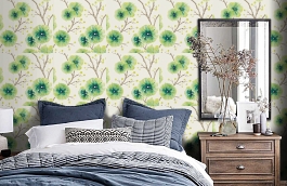 Обои 111082 фото в интерьере спальни превью