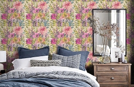 Обои 111497 фото в интерьере спальни превью