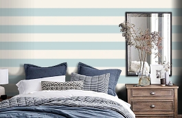 Обои AN61702 фото в интерьере спальни превью