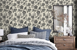 Обои AR31700 фото в интерьере спальни превью