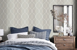 Обои IT80500 фото в интерьере спальни превью