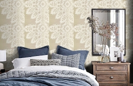 Обои ME80103 фото в интерьере спальни превью