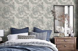 Обои ME80204 фото в интерьере спальни превью