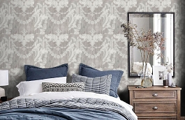 Обои ME80208 фото в интерьере спальни превью