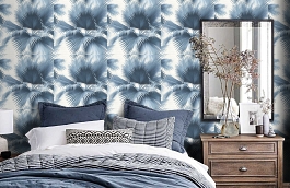 Обои PS40102 фото в интерьере спальни превью