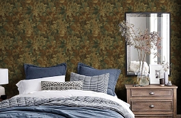 Обои RN60004 фото в интерьере спальни превью