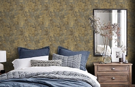Обои RN60005 фото в интерьере спальни превью