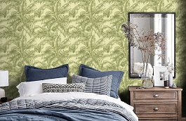 Обои SG41404 фото в интерьере спальни превью