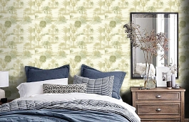 Обои VL71304 фото в интерьере спальни превью