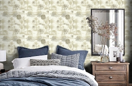 Обои VL71308 фото в интерьере спальни превью