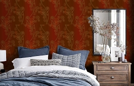 Обои VSN211317 фото в интерьере спальни превью