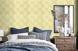 Обои 839-T-2002 фото в интерьере спальни превью