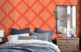 Обои 839-T-2018 фото в интерьере спальни превью