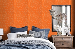 Обои 839-T-2065 фото в интерьере спальни превью