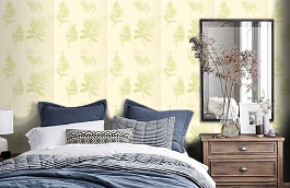 Обои 839-T-2069 фото в интерьере спальни превью