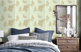 Обои 839-T-2070 фото в интерьере спальни превью