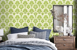 Обои 839-T-4951 фото в интерьере спальни превью