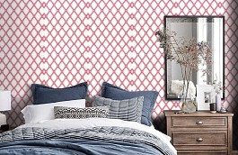 Обои 839-T-4974 фото в интерьере спальни превью