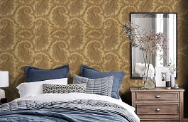 Обои 839-T-6065 фото в интерьере спальни превью