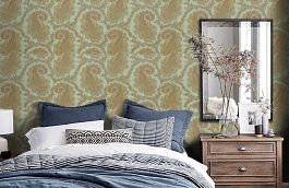 Обои 839-T-6067 фото в интерьере спальни превью