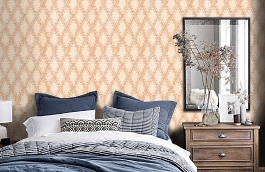 Обои 839-T-770 фото в интерьере спальни превью