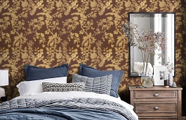 Обои 839-T-8621 фото в интерьере спальни превью