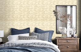 Обои 839-T-9195 фото в интерьере спальни превью