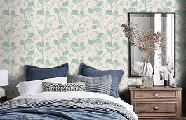 Обои 839-T-9271 фото в интерьере спальни превью