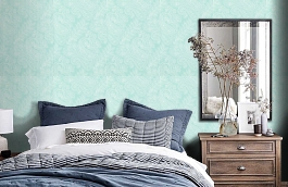 Обои 839-T-9288 фото в интерьере спальни превью