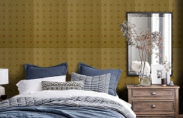 Обои 839-T-9295 фото в интерьере спальни превью