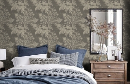 Обои AR00104 фото в интерьере спальни превью