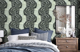 Обои AV51300 фото в интерьере спальни превью