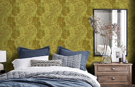Обои AV51306 фото в интерьере спальни превью