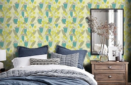 Обои DCFL211651 фото в интерьере спальни превью