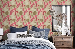 Обои DIOWFO101 фото в интерьере спальни превью