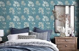 Обои DPFWER103 фото в интерьере спальни превью