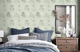 Обои DPFWER106 фото в интерьере спальни превью