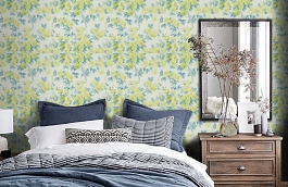 Обои DVIWEG103 фото в интерьере спальни превью