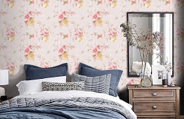 Обои FF51201 фото в интерьере спальни превью