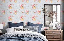 Обои FF51202 фото в интерьере спальни превью